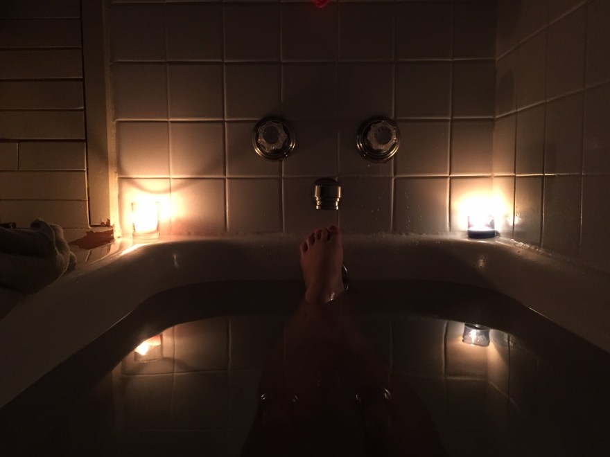 You can never go wrong with a relaxing bath.